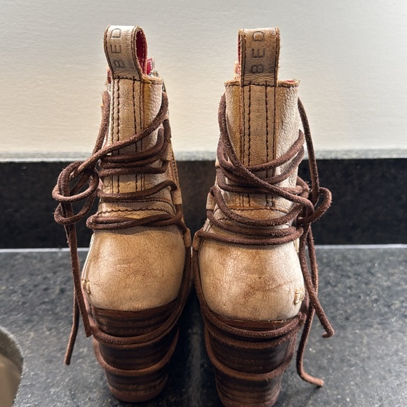 BED|STU Booties with leather strap detail - Picture 4 of 8